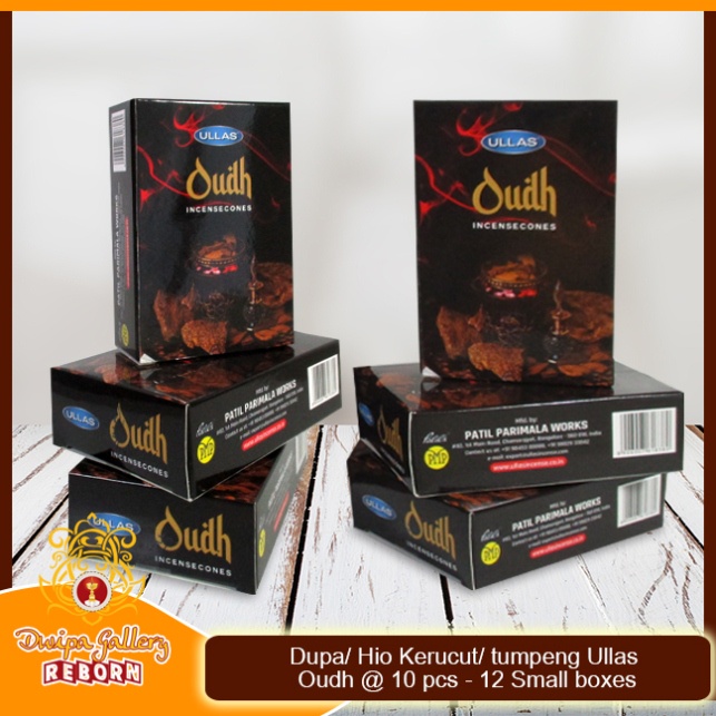 Dupa Hio Wangi Ullas Kerucut Cone Incense Oudh Perlusin