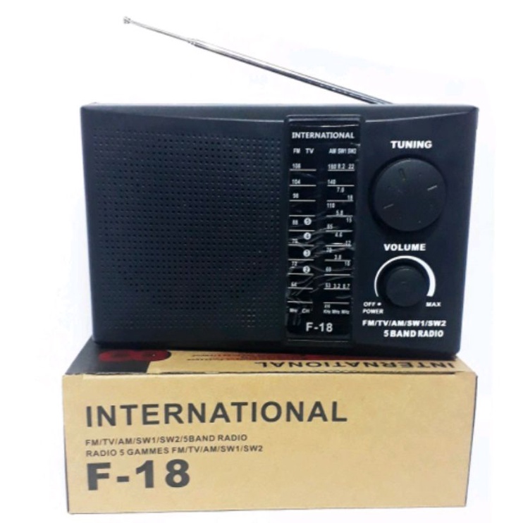 Radio Digital Internasional F-18 Radio Jadul FM/AM/SW
