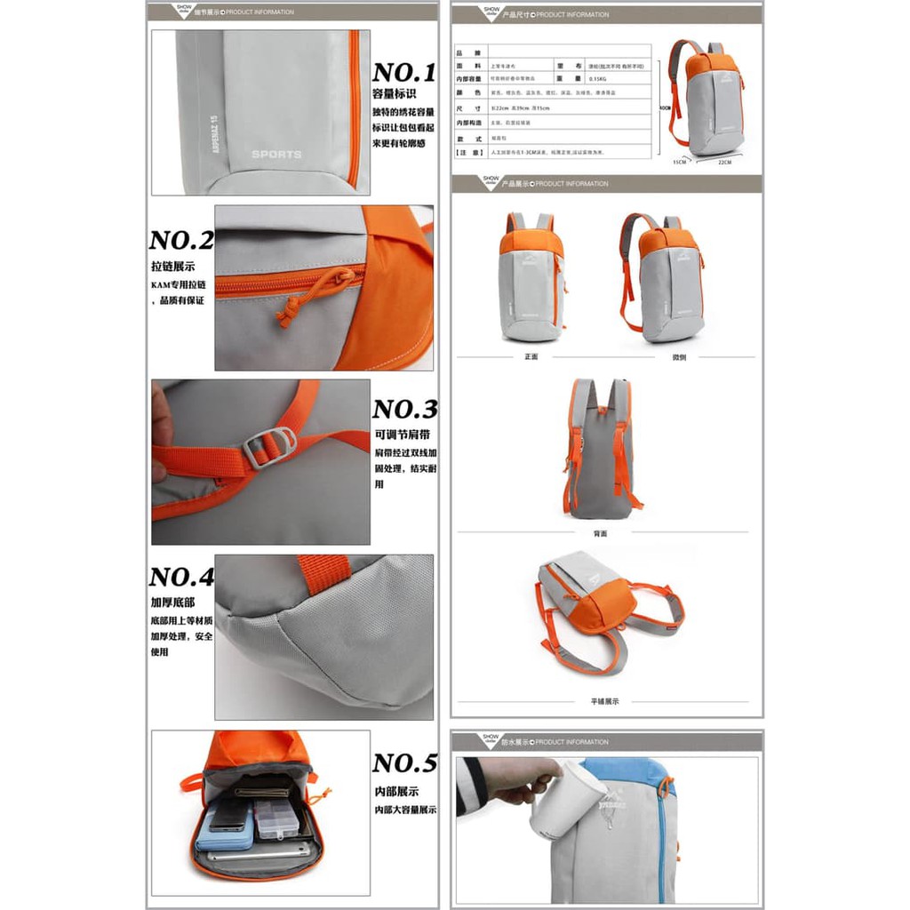 Mega_1688 Decathlon Backpack Tas Ransel Decathlon MG344