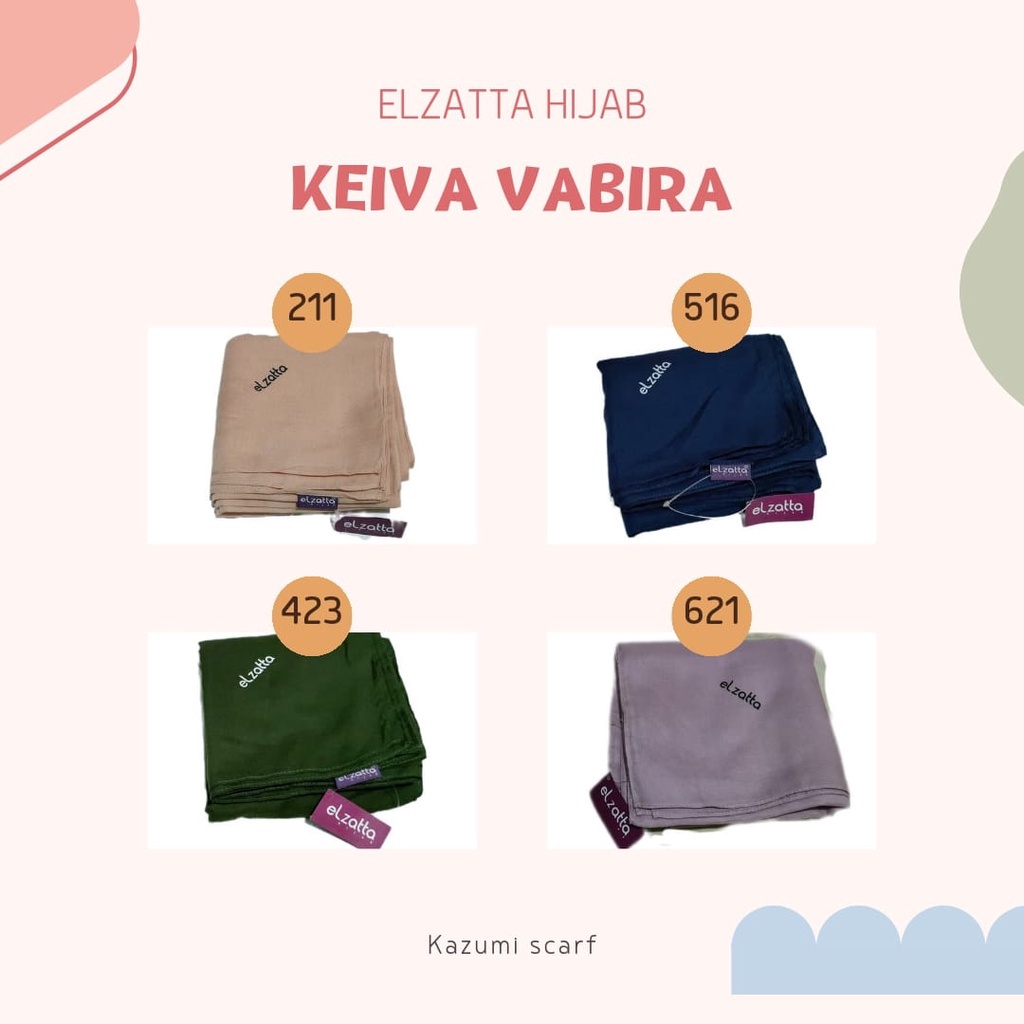 ELZATTA JILBAB SEGI EMPAT Keiva Vabira/Jilbab Elzatta Segiempat Polos Baru/KEIVA VABIRA ELZATTA/KERU