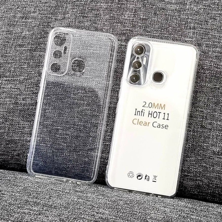 Infinix Note 11 Pro Note 10 Pro infinix Hot 11s NFC Hot 11 10 10s 9 8 Play Smart 6 5 Clear Case 2.0 mm Transparan TPU Softcase Casing