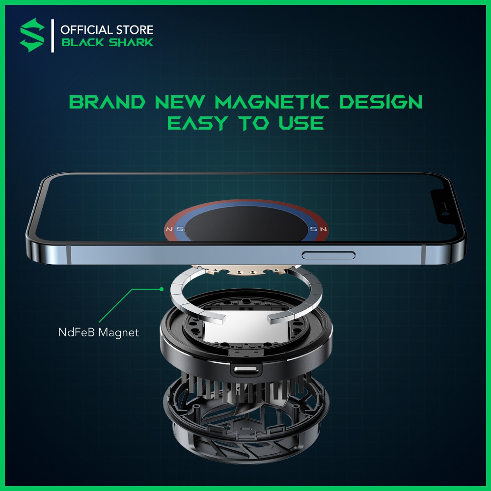 Black Shark Magnetic Cooler Blackshark 4 3 Pro Phone Radiator For Android iOS Smartphone-3