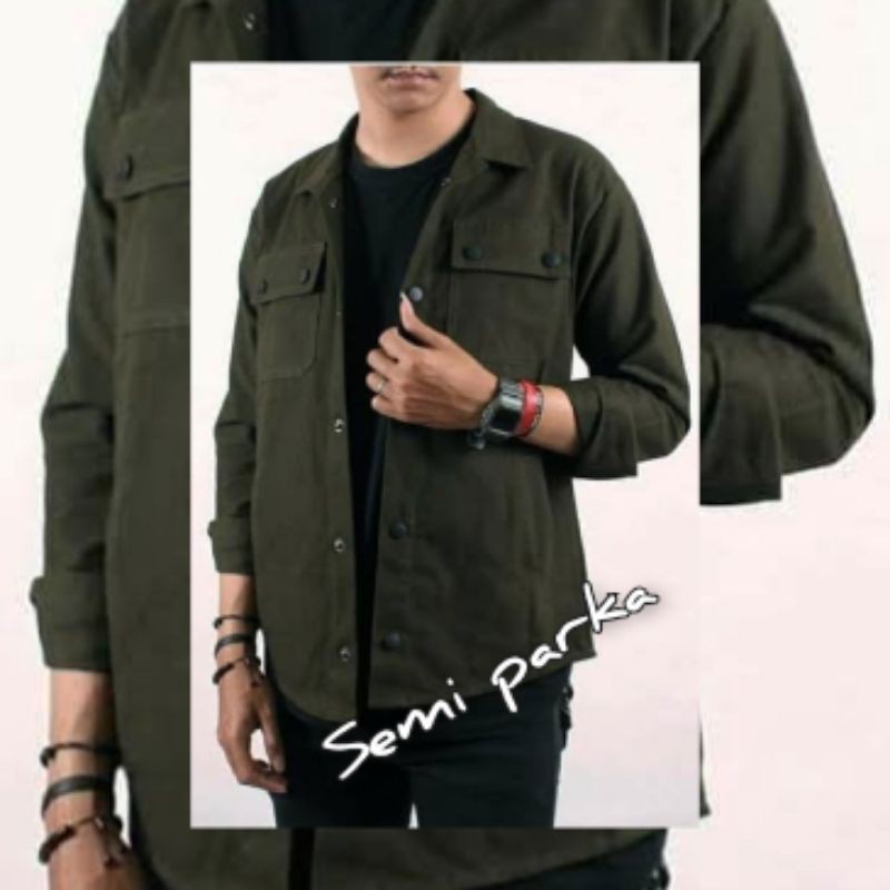 KAMEJA PRIA/WANITA(SIZE M-L-XL)SEMI PARKA