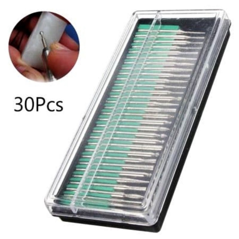 Mata Diamond Ukir Mini Set 30 Pcs / Mata Bor Grafir / Mini Die Grinder Set / Mata Mini Bor Grinder /