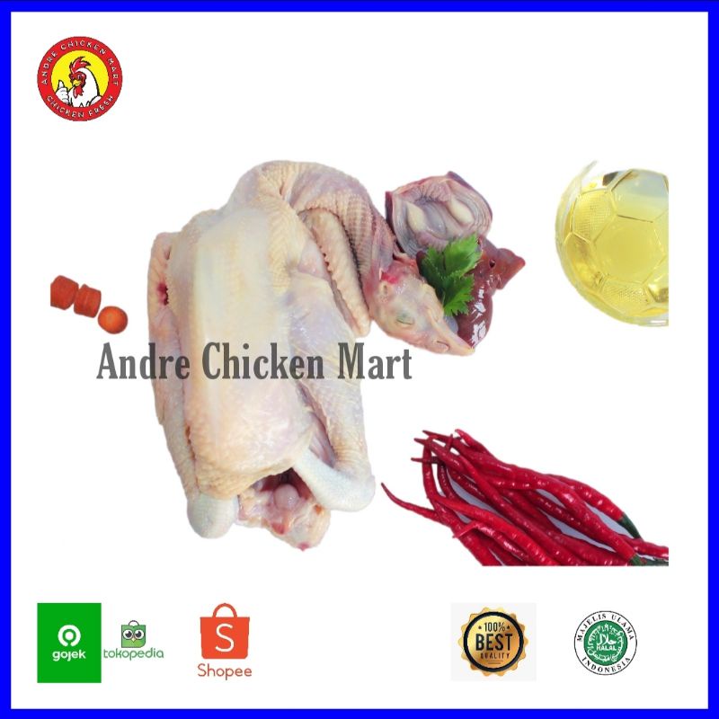 

Ayam Kampung Fresh + Hati Ampela - Andre Chicken Mart