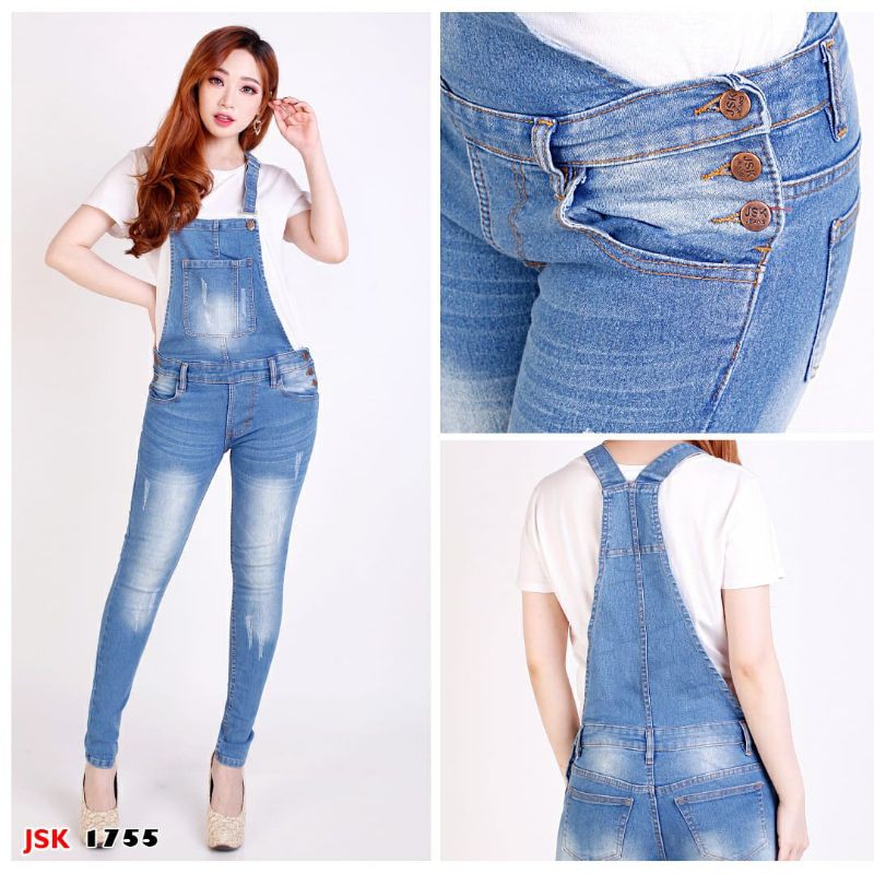 Overall Celana Kodok Wanita Jeans Wanita Original Produk JSK Jeans