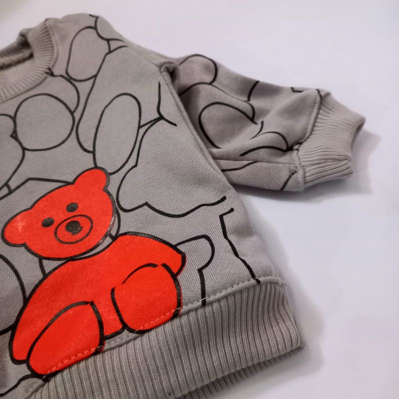 Setelan sweater bayi teddy bear 2