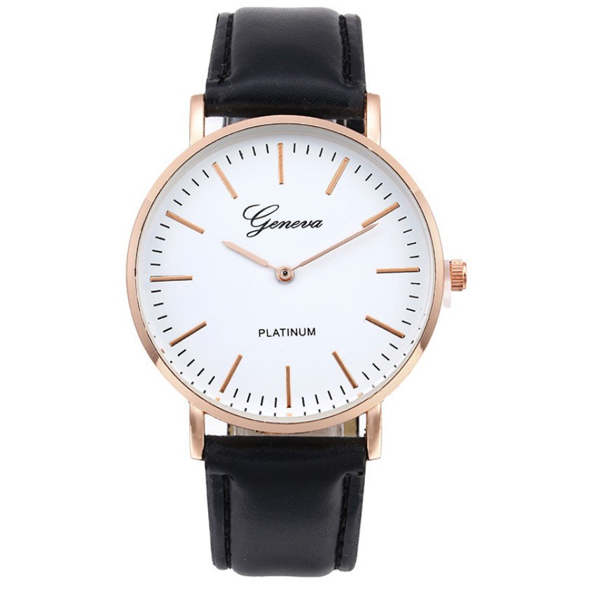 ✅Grosir Jam Senen - Jam Tangan GENEVA PLATINUM Analog Quartz Pria Wanita Simple Modern Fashion 2019