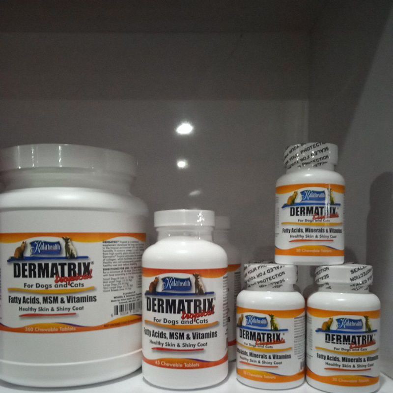 dermatrix essential 30 tab - vitamin bulu kucing dan anjing