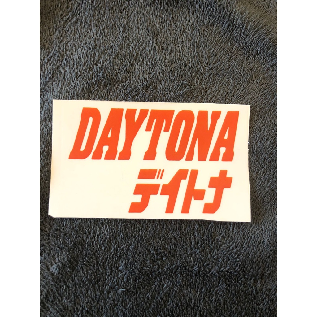 promo discount sticker stiker logo daytona japan cutting tebal transparan waterproof - sticker transparant daytona body motor cvt helm kaca visor matic bebek kopling vario mio beat nmax xmax lexi aerox adv fino xeon m3 genio spacy scoopy satria fu ninja