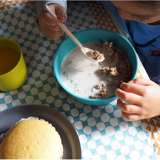 EKOBO Bamboo Kids Meal Set - Peralatan Makan Anak Anak Spoon Fork Plate Cup Alat Makan Anak BPA Free