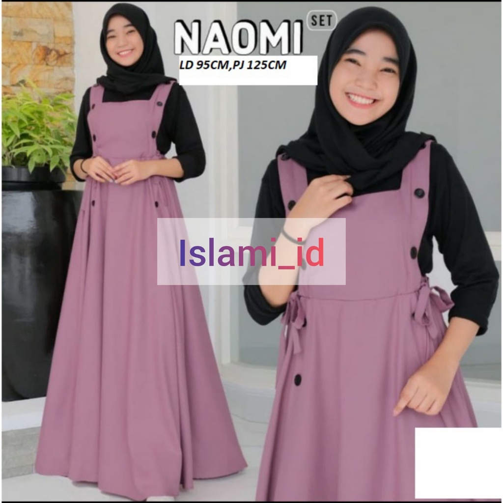 GAMIS ANAK REMAJA 2024 PEREMPUAN USIA 10-11-12-13 14-15-16-17-18TAHUN NAOMI DRESS ANAK TANGGUNG TeRB