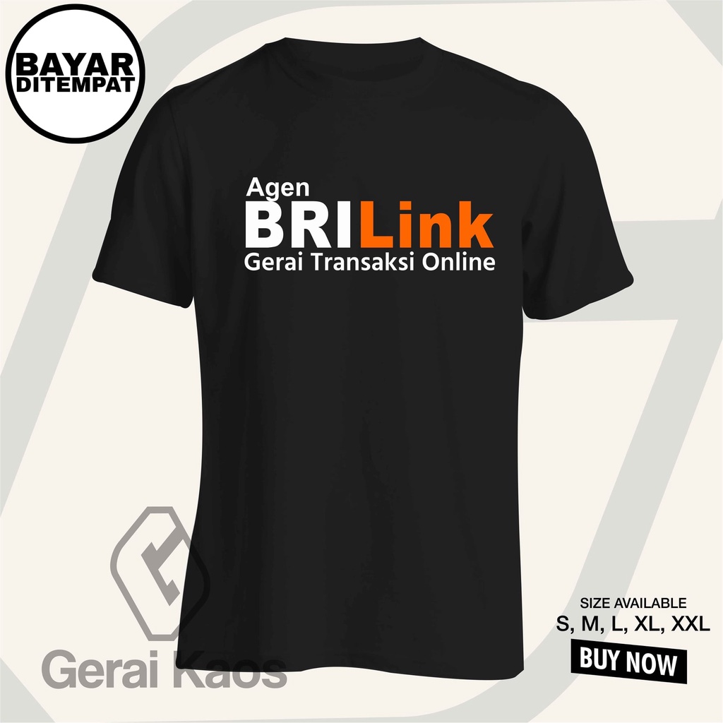 kaos agen brilink premium / baju bank bri agen brilink
