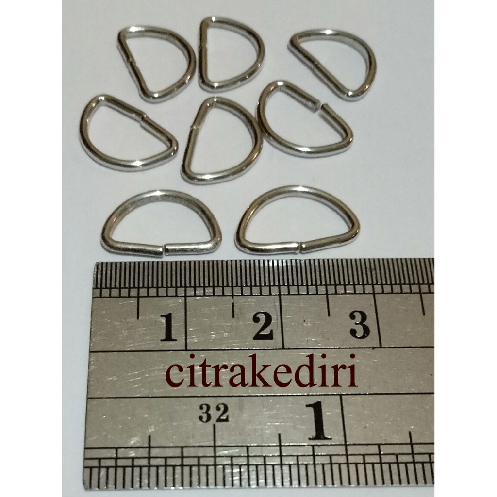 Ring D nikel 1.5 cm 1,5 mm ( 12 biji)