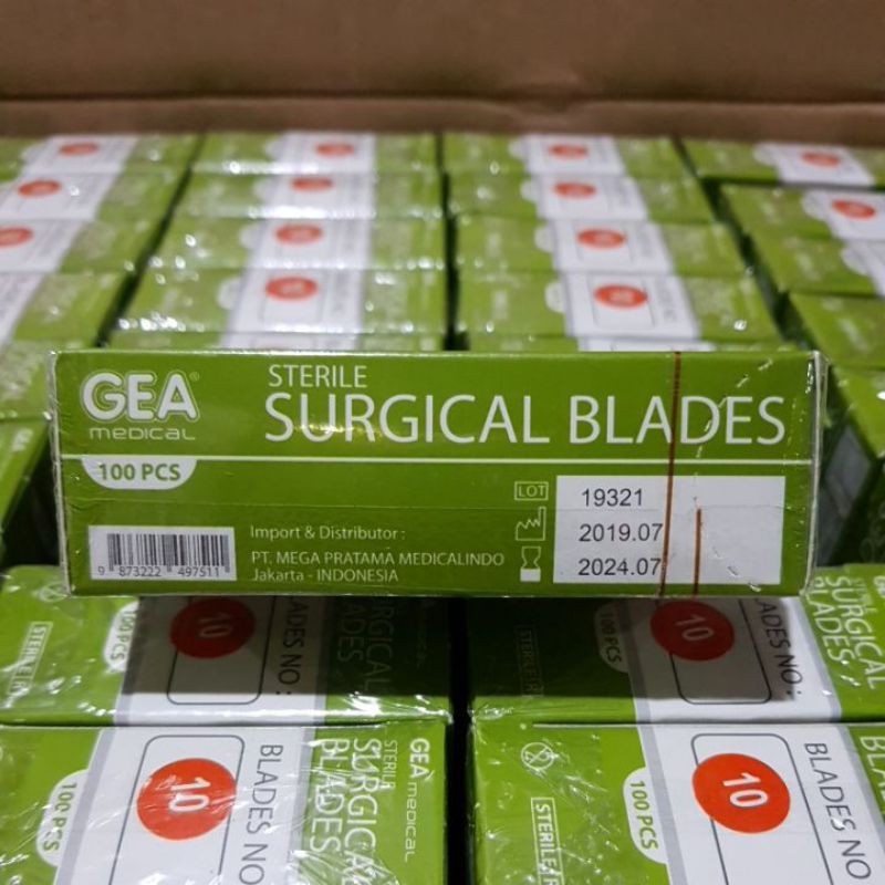 Pisau Bedah GEA no 10 / Surgical Blade / Bisturi / Mata Pisau