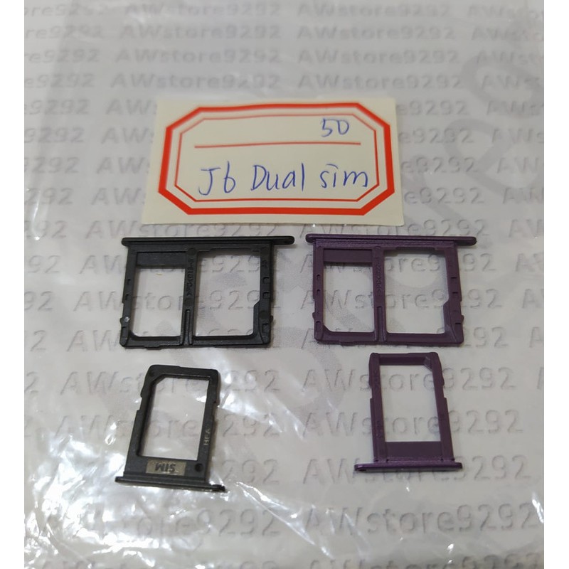 Slot Tempat Dudukan Kartu Simcard Sim card Lock Simtray Sim Tray Samsung J6 2018 J600 Dual Sim