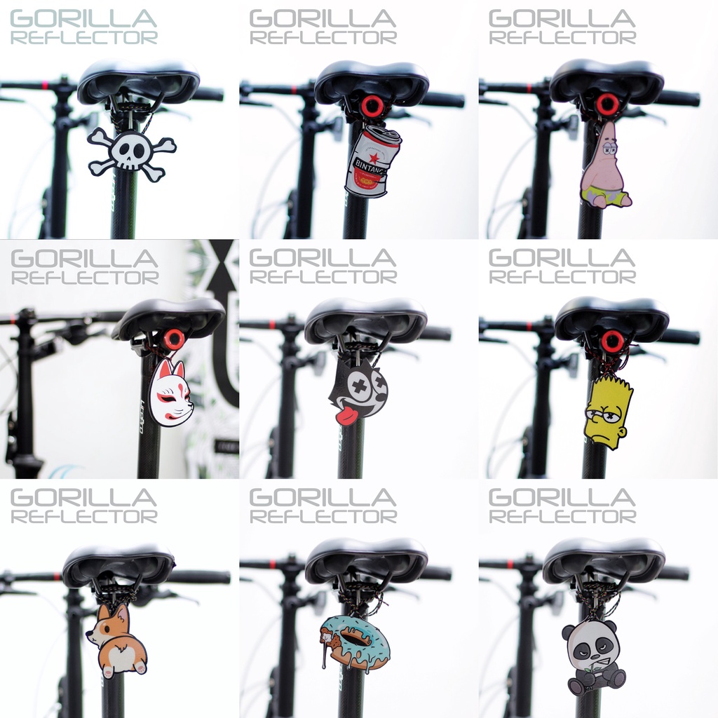 GORILLA REFLECTOR - Sepeda Motif Lucu