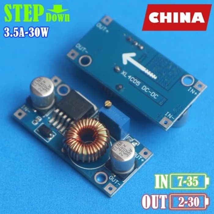 XL4005 ADJUSTABLE 5A DC-DC STEP DOWN MODULE INPUT 4-35V OUTPUT 1-30V