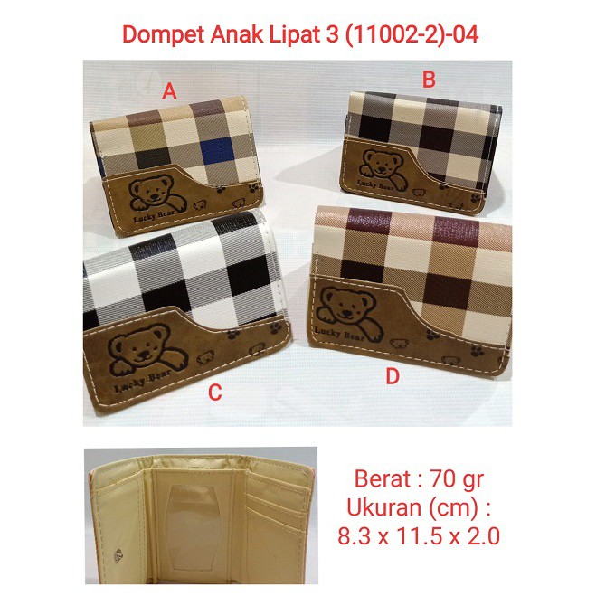 Dompet Anak &amp; Wanita Lipat 3 ( 11002-2 ) 04 dompet murah