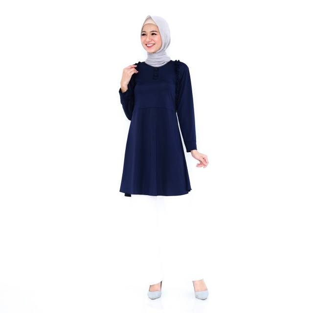 Tunik jersey Polos / Baju muslim Wanita