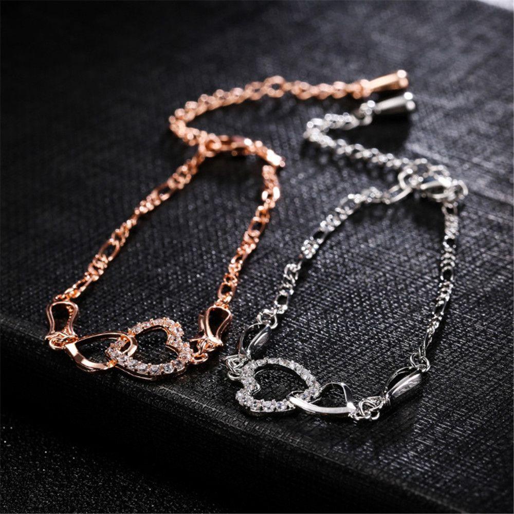 Preva Gelang Fashion Berlian Imitasi Alloy Liontin