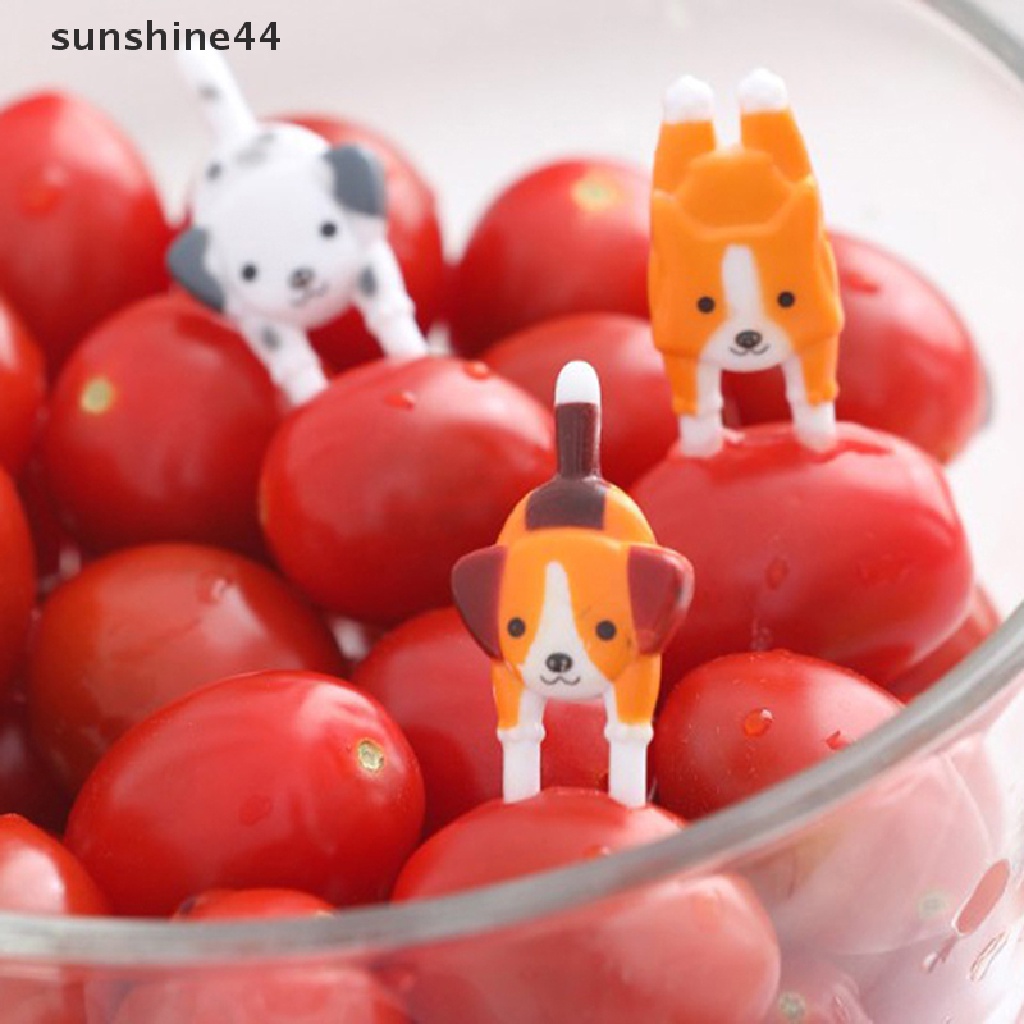 Sunshine 7Pcs / set Garpu Buah / Snack Bentuk Binatang