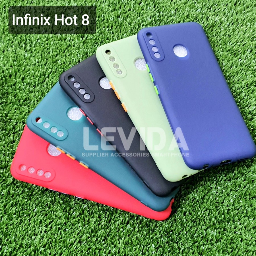 INFINIX HOT 10 PLAY/HOT 10/HOT 9/HOT 9 PLAY/HOT 8 CASE SOFTCASE CANDY COLOUR PROTECT CAMERA