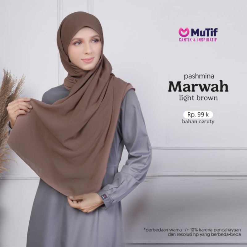 Pashmina Marwah Mutif Kerudung