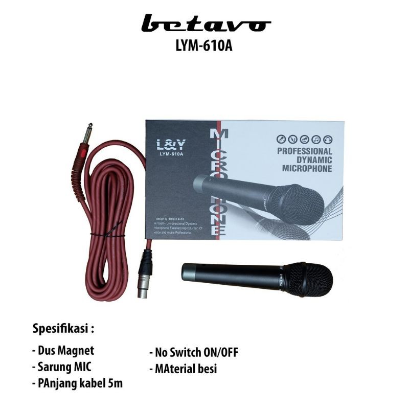 Mic Microphone Kabel Cable L&Y 610A TERBAIK