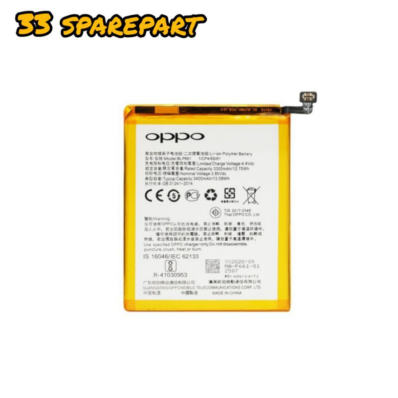 BATERAI/BATRE BLP661 OPPO F7 ORIGINAL