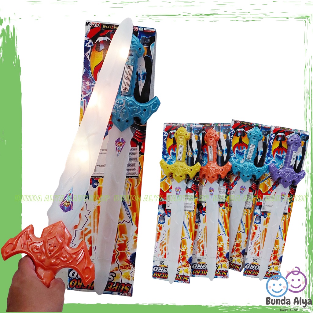 Mainan Pedang Pedangan Super Hero SNI - Mainan Anak Laki Lightsaber - Mainan Anak Pedang Berlampu - Mainan Anak Cowok