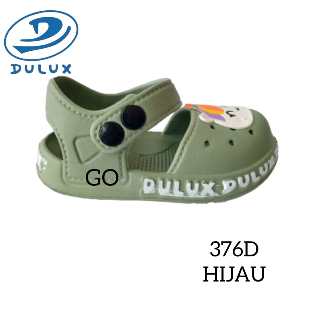 sogo DULUX 376ED UNC Sandal Sepatu Anak Perempuan Tali Belakang Model Lucu Sandal Slop Anak Perempuan Model Karakter Unicron