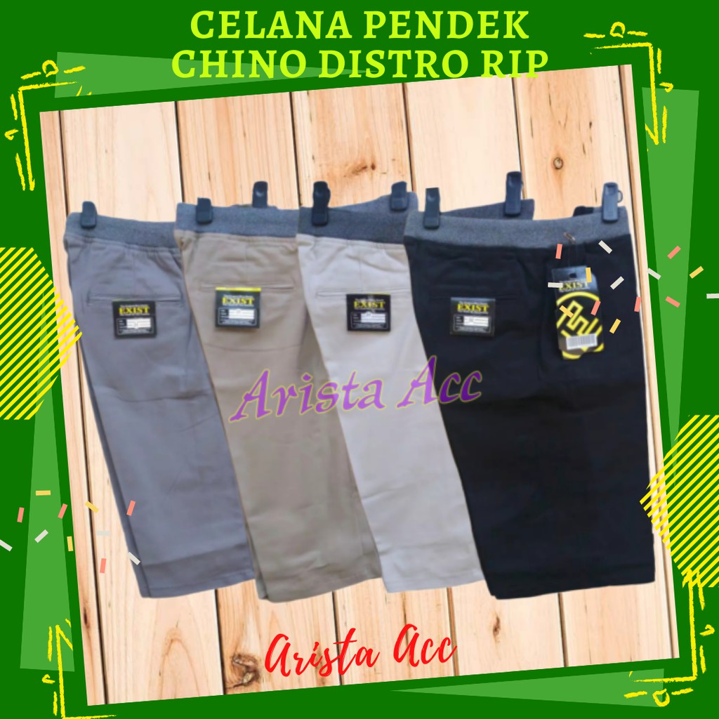 Celana Pendek Distro Pinggang Karet Rip Kolor Exist Premium Casual Formal Chino Surfing celanadistro