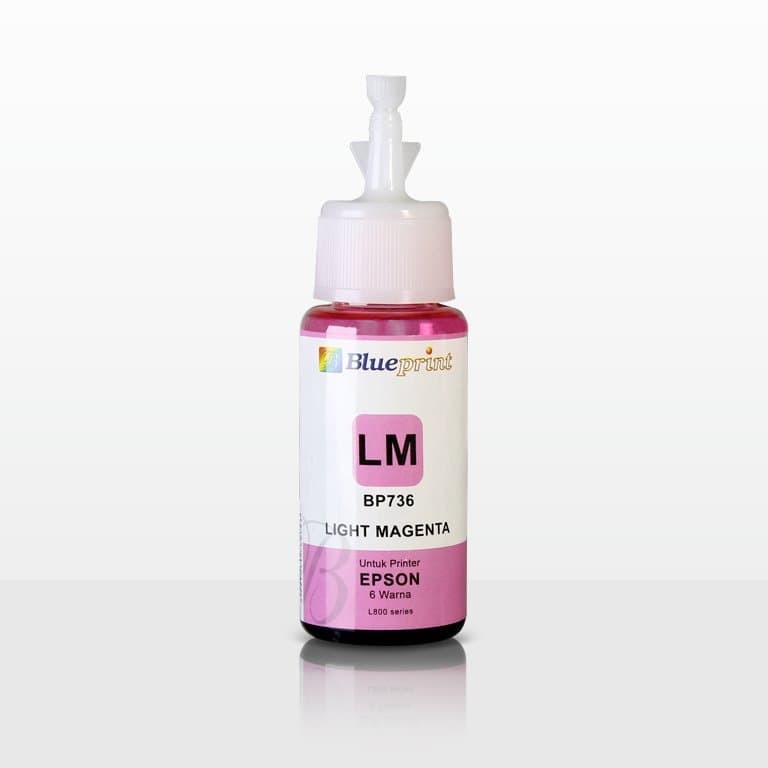 LM Epson T 673 BLUEPRINT 70ml For L800 Tinta Botol LIGHT MAGENTA ORIGINAL 100%