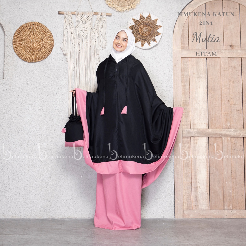 Mukena Dewasa Traveling 2in1 Katun Mutia