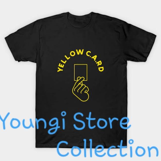 BAJU KAOS TSHIRT IU YELLOW CARD KPOP IMPORT QUALITY