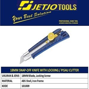 

Wow Pisau Cutter 18Mm Lakoni Pro - 101009 / Snap-Off Knife With Locking Bergaransi