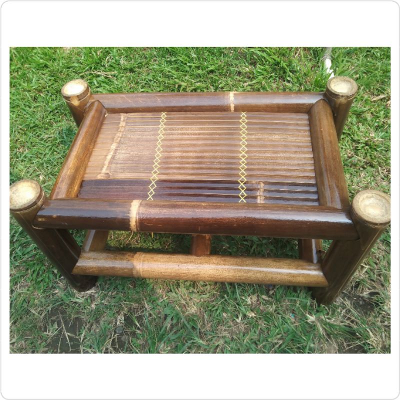 Jual Meja Bambu Hitam/Meja Unik | Shopee Indonesia