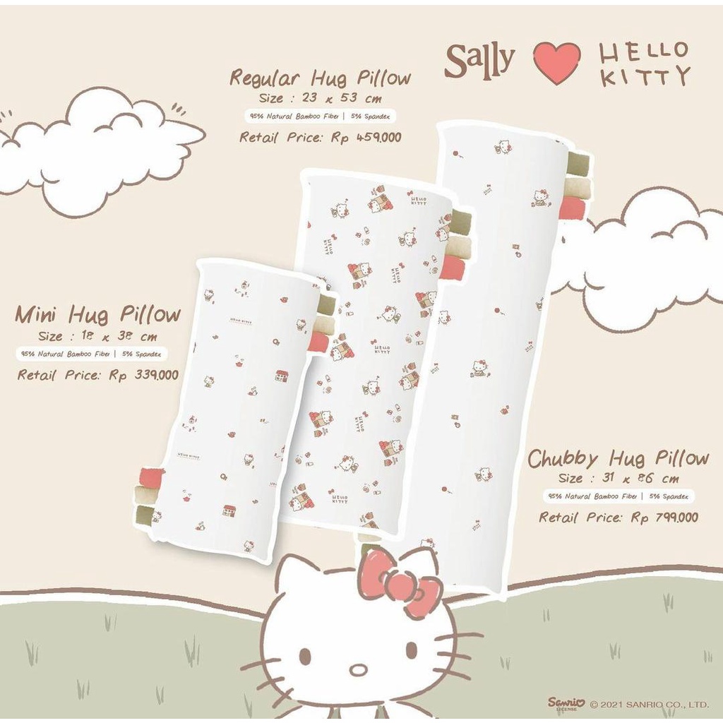 FRIENDS OF SALLY HUG PILLOW HELLO KITTY / BANTAL BAYI