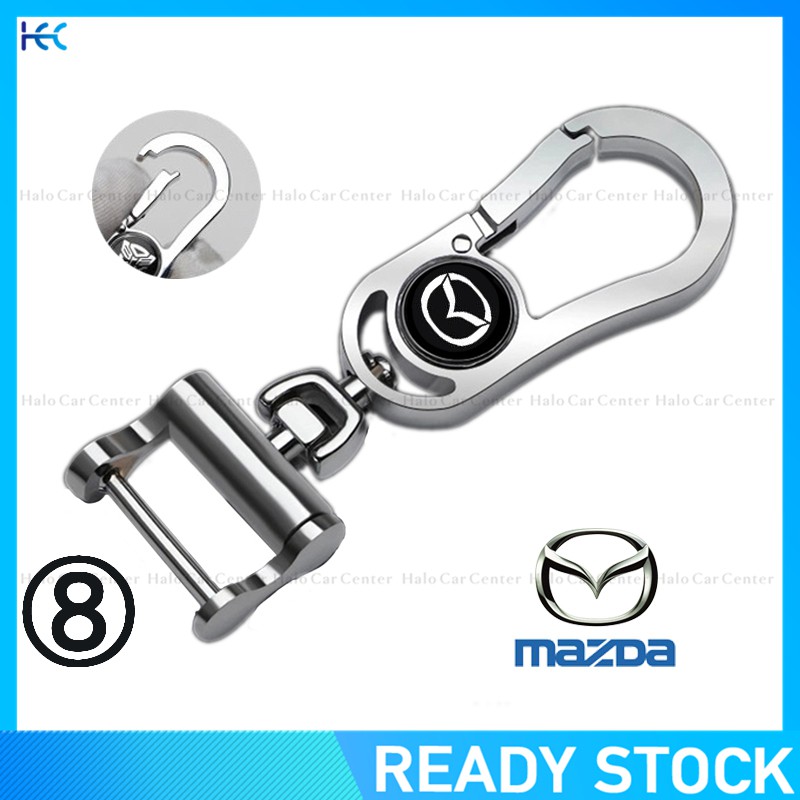 【Ready Stock】Alloy Metal Logo Motorcycle Keychain Car keychain SET for Mazda