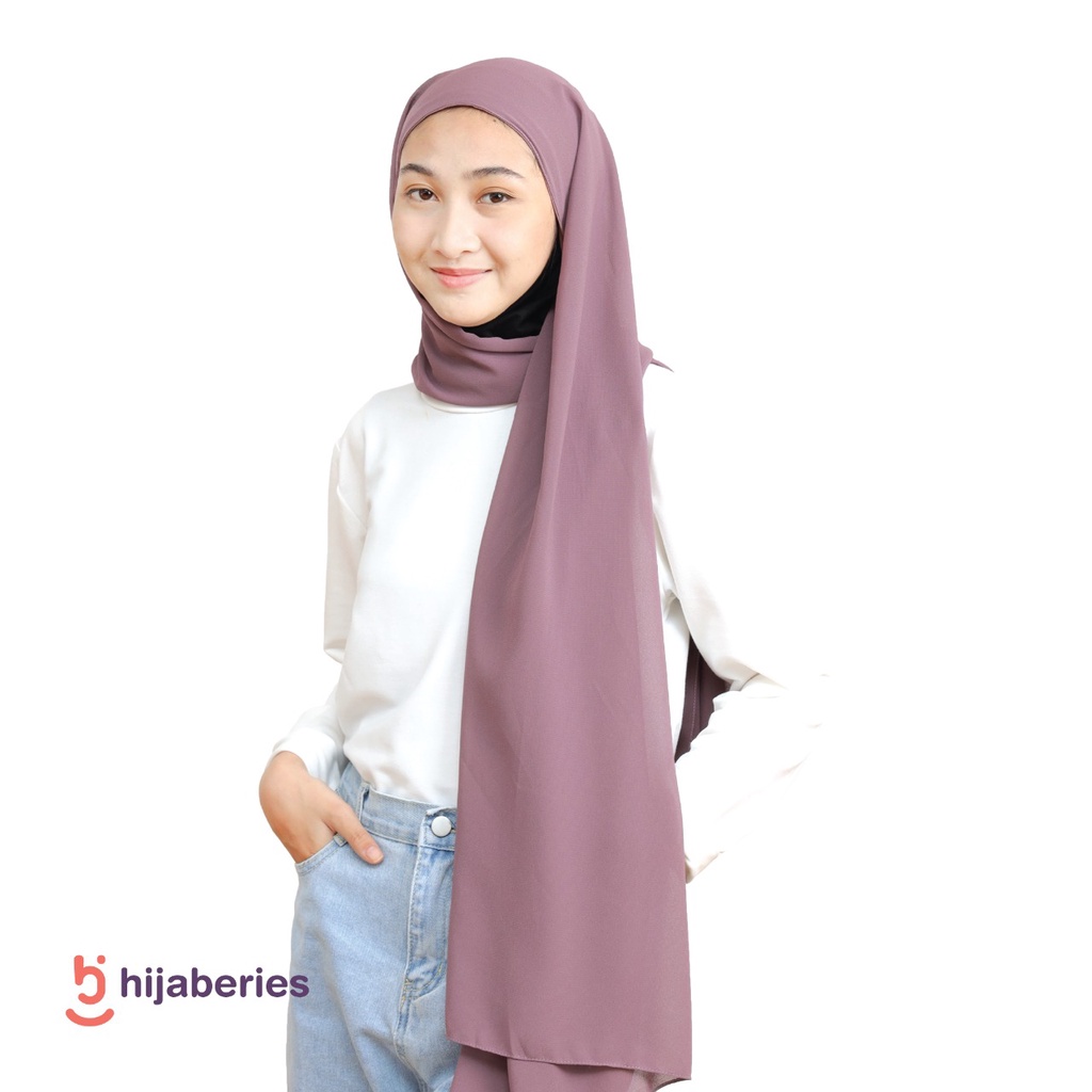 Malaka Pashmina Inner Hijaberies - Pashmina yang menyatu dengan Ciput-Grape