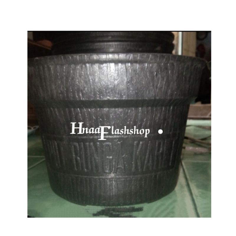 POT BUNGA KARET UK 27cm/pot bunga cap kuda mas anti pecah yasindo