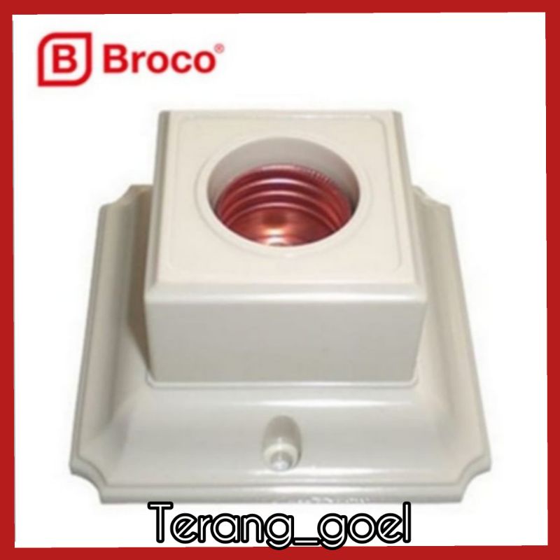 BROCO FITTING PLAFON SEGI 4 / FITTING LAMPU BROCO SEGI 4