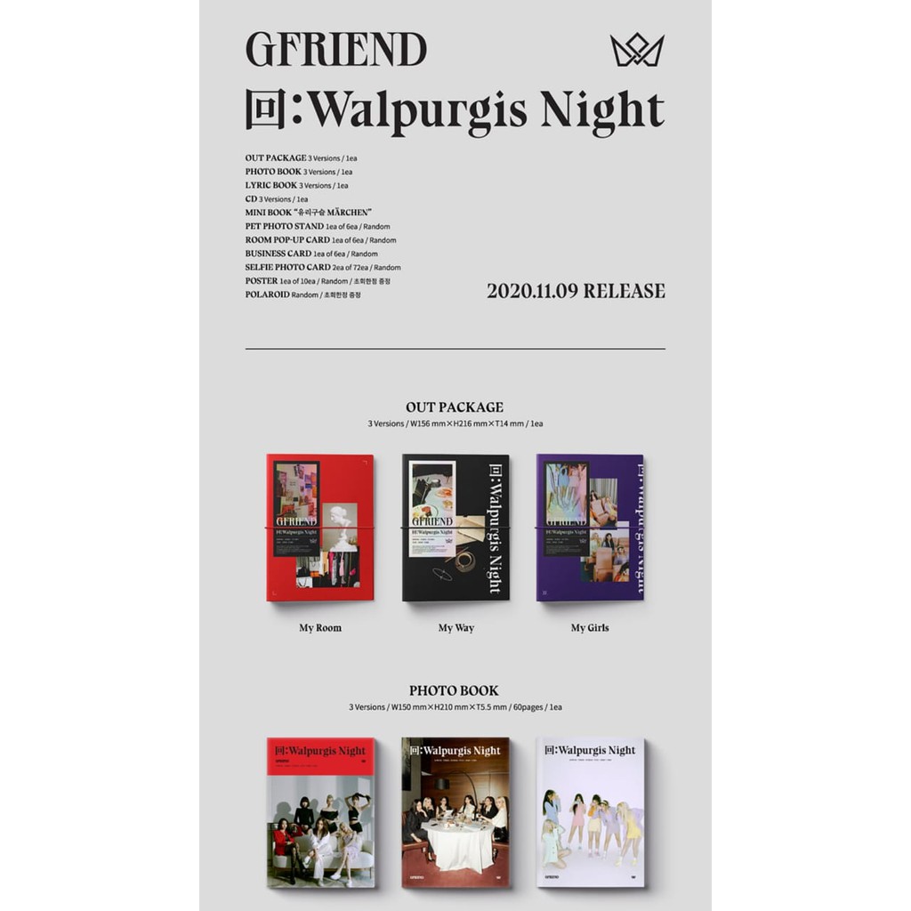 [READY] GFRIEND Album < 回 : Walpurgis Night >