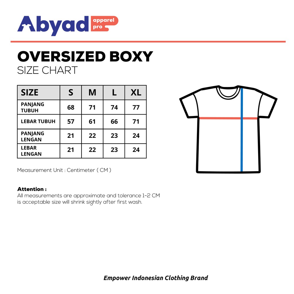 Kaos Sandwash Polos Oversized Boxy by Abyad Apparel Pro