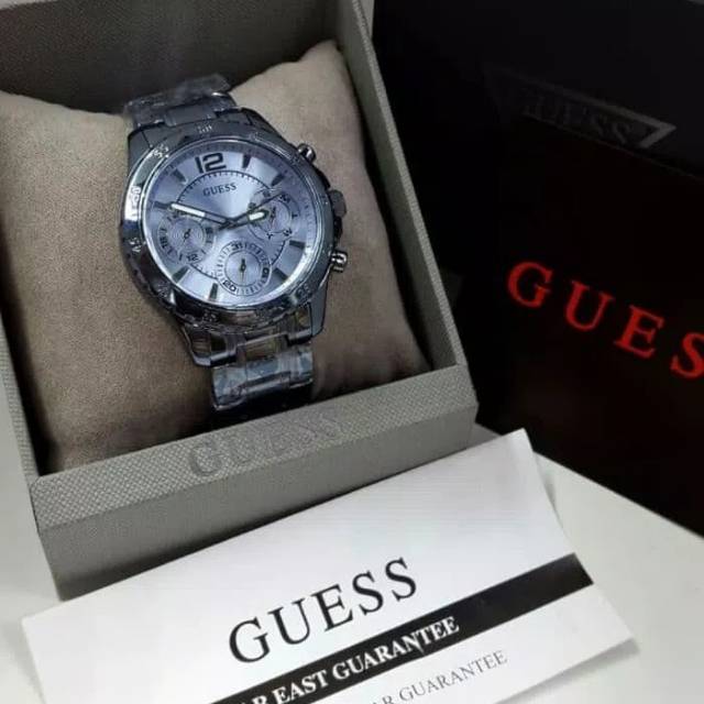 Jam Tangan Wanita Guess W0704L2 Rantai Original Murah