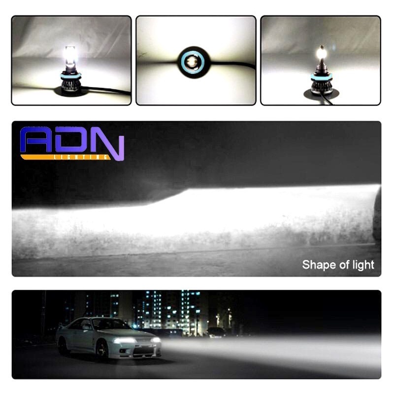 Lampu Led Mobil Utama Foglamp L8 H1 H3 H7 H11 HB3 HB4 BigPower Led 48W By ADN