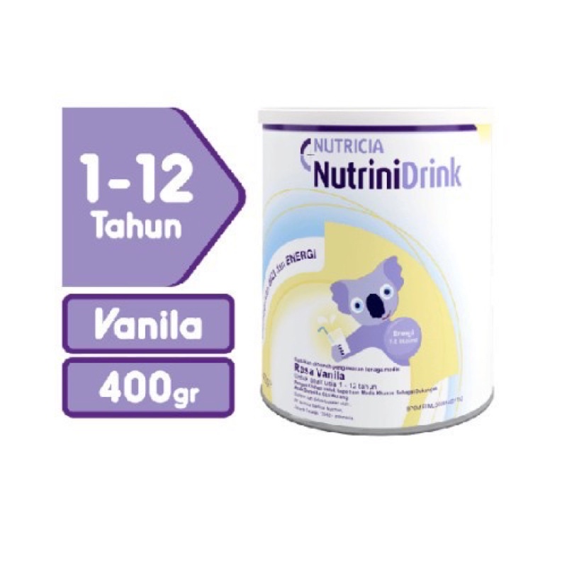 Nutrinidrink 400 gr Rasa Vanilla 1-12 Tahun / Nutricia / Susu Anak Tinggi Kalori
