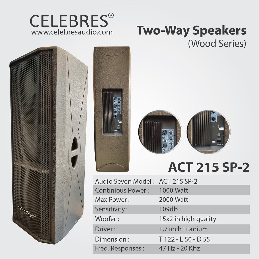 speaker aktif / active doubel / dobel 15 inch Celebres (High Quality)