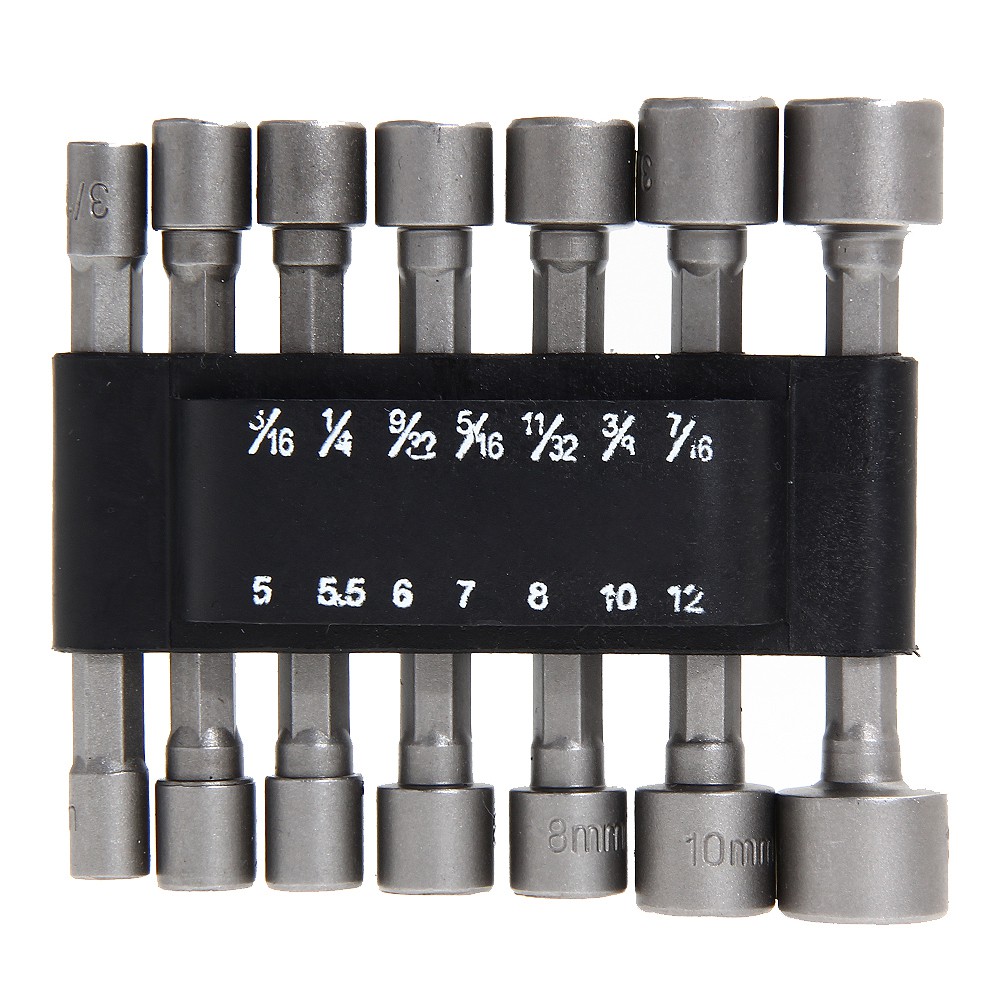 14Pcs Set Mata Bor Nut Metric soos 1 / 4 &quot;Hex astarit.id